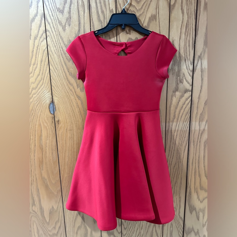 Girls Red Skater Dress